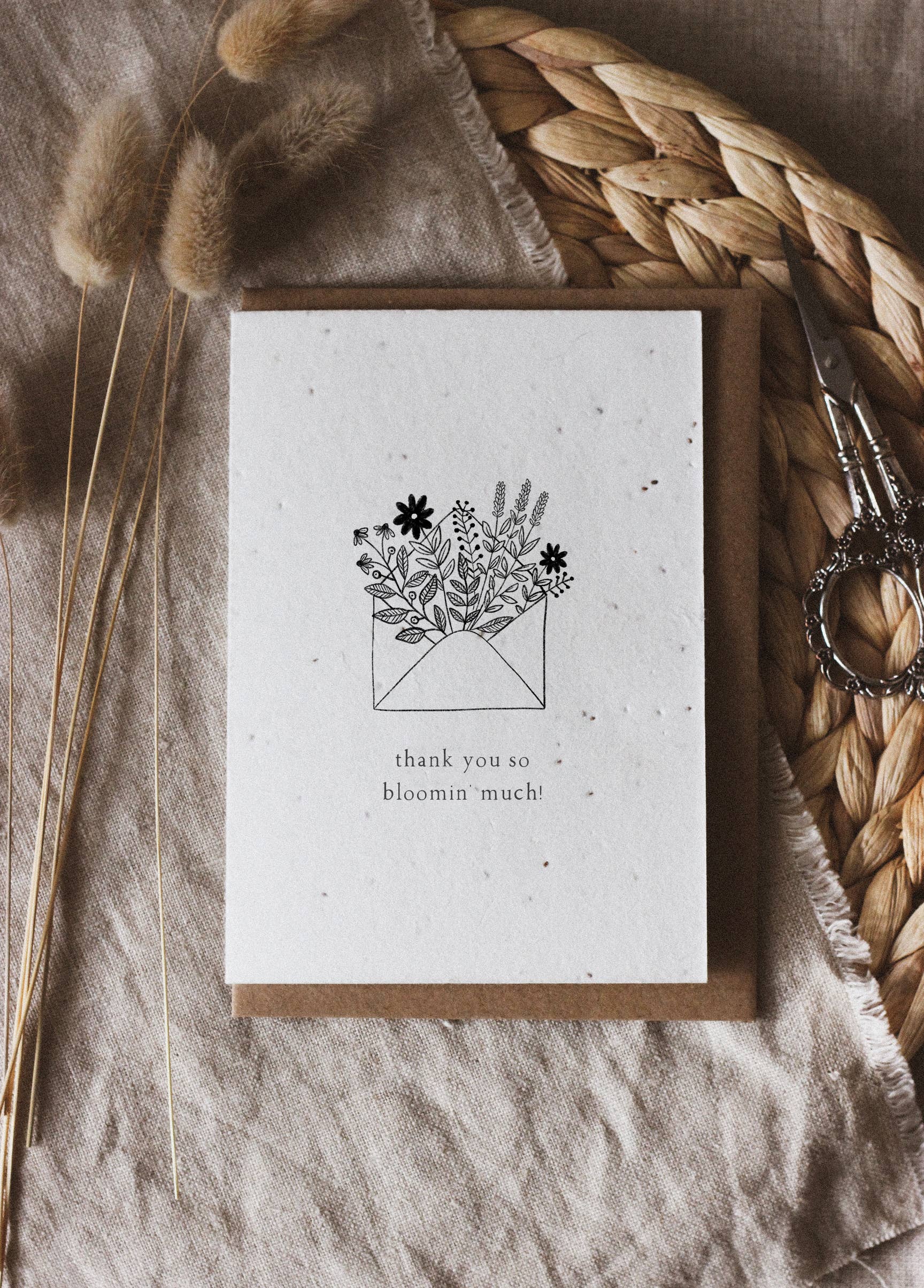 thank you flower seeds Thank You Plantable Seed Card