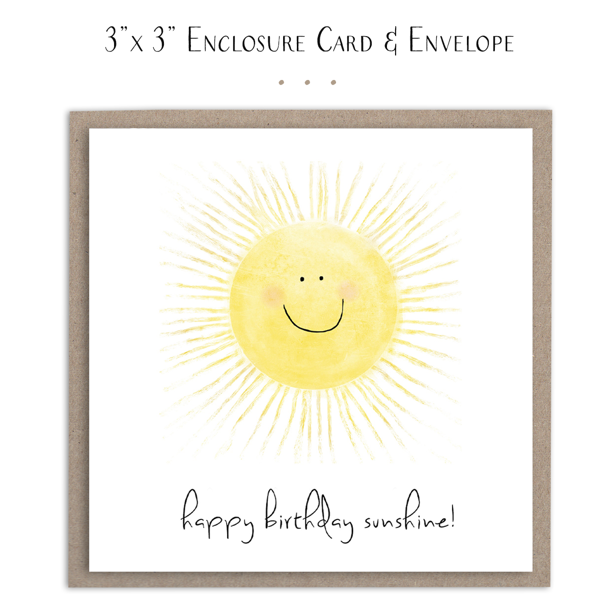 Happy Birthday Sunshine Mini Card 