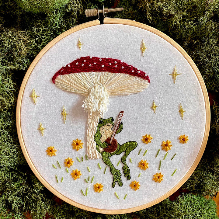 Toadstool Mushroom Embroidery Kit