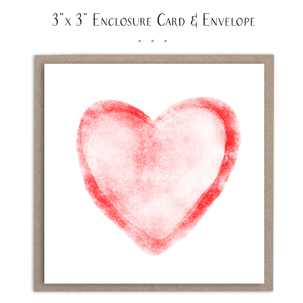 Red Heart Mini Card