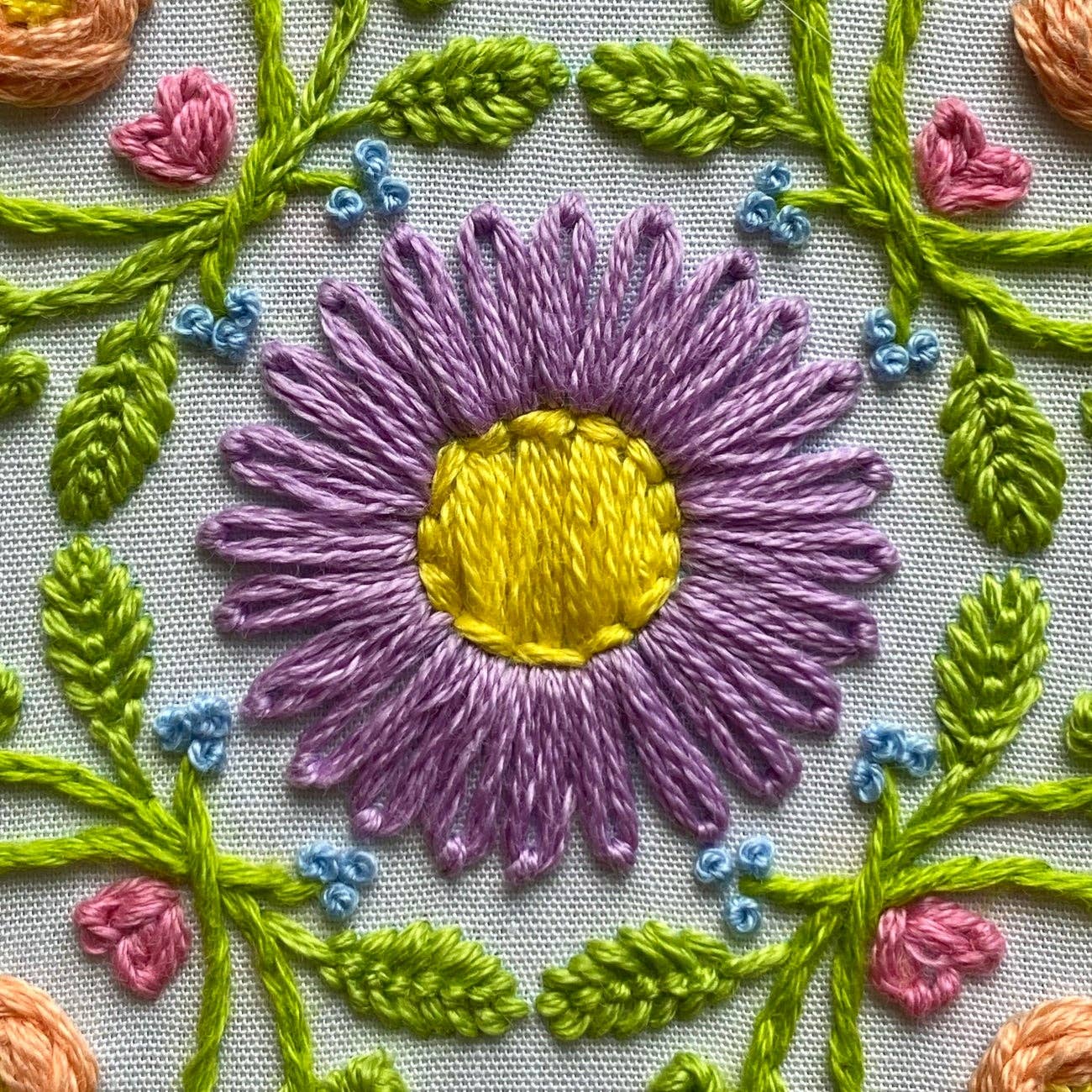 Colorful Bee Embroidery Kit