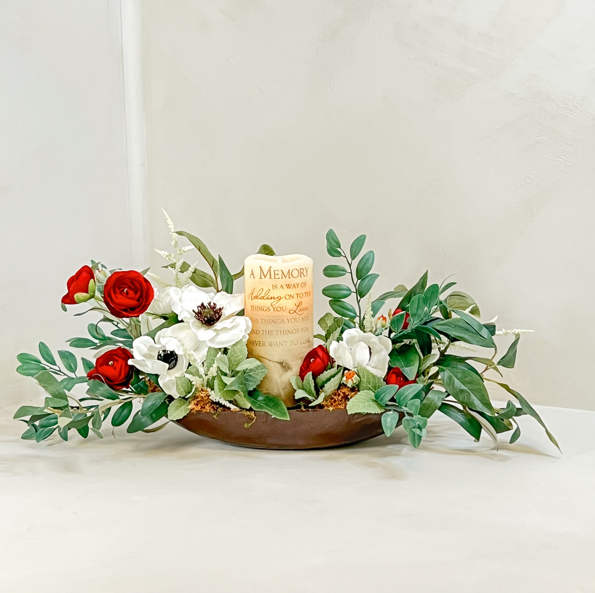 Memories Candle Silk Arrangement