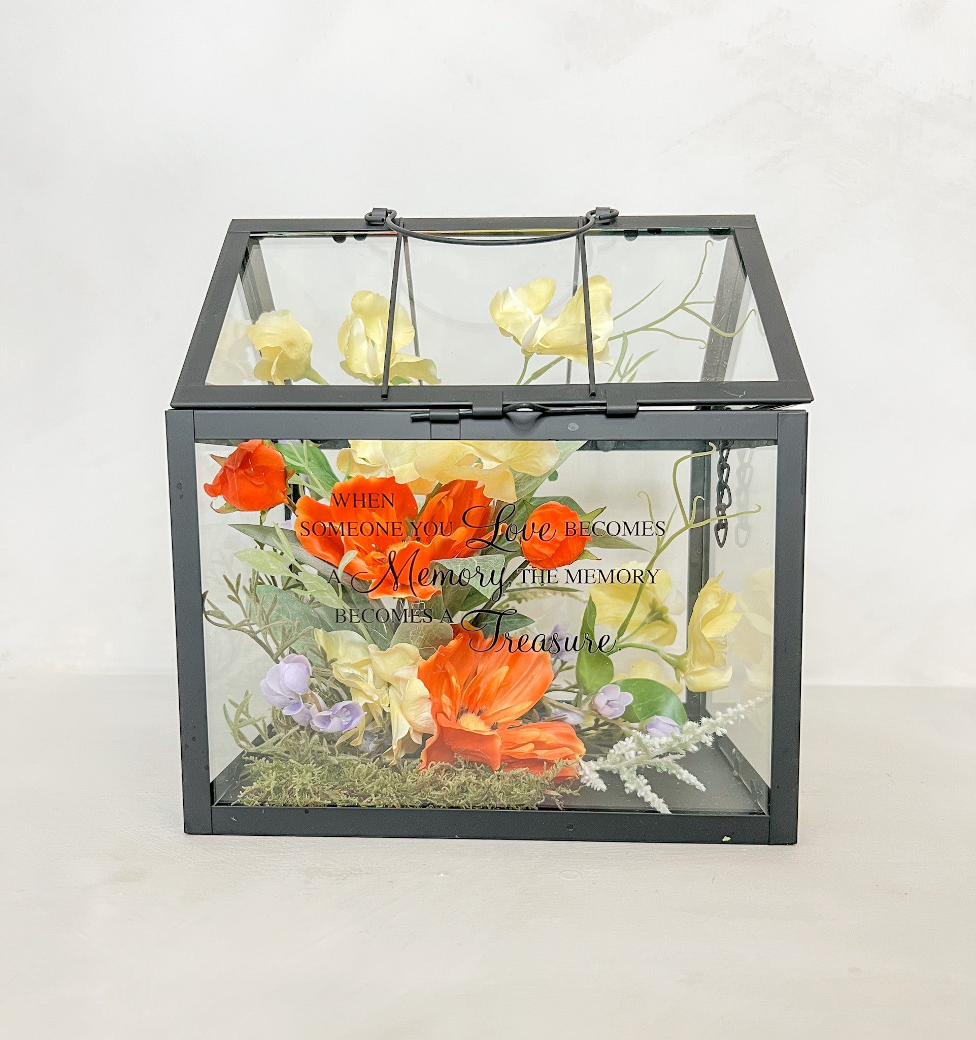 Silk Flower Memory Terrarium