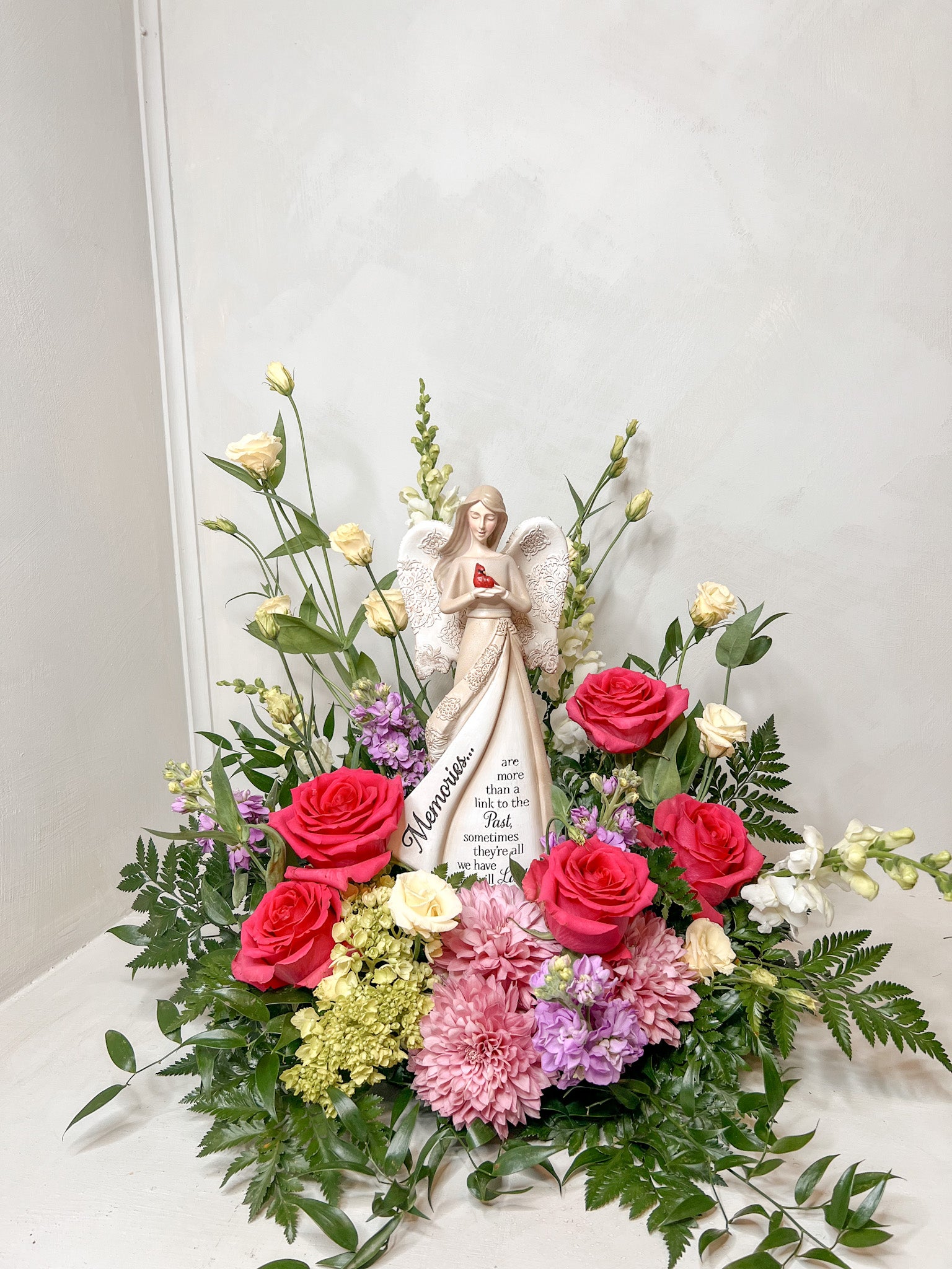 Memories Angel Sympathy Arrangement