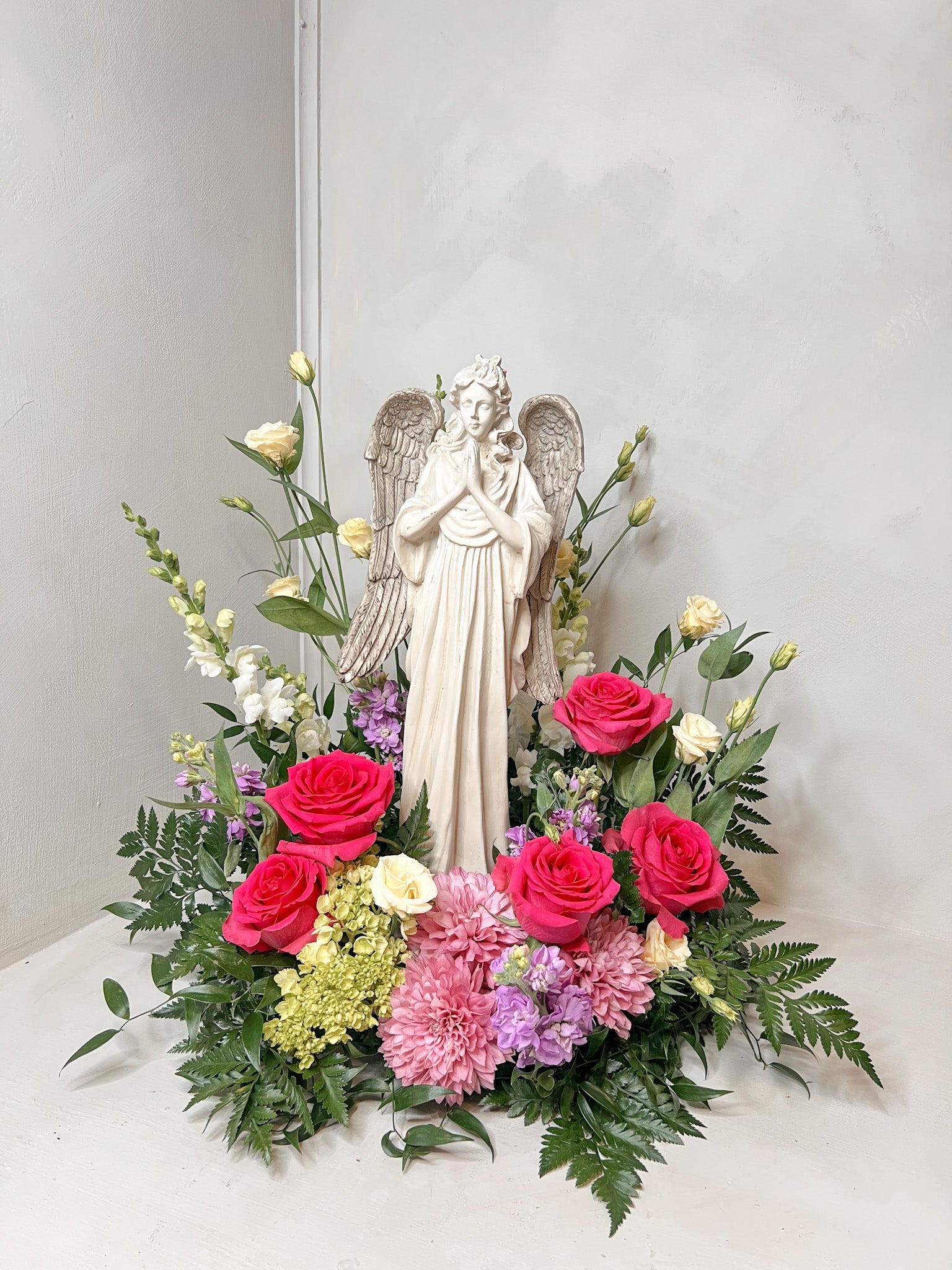 Antique Angel Sympathy Arrangement