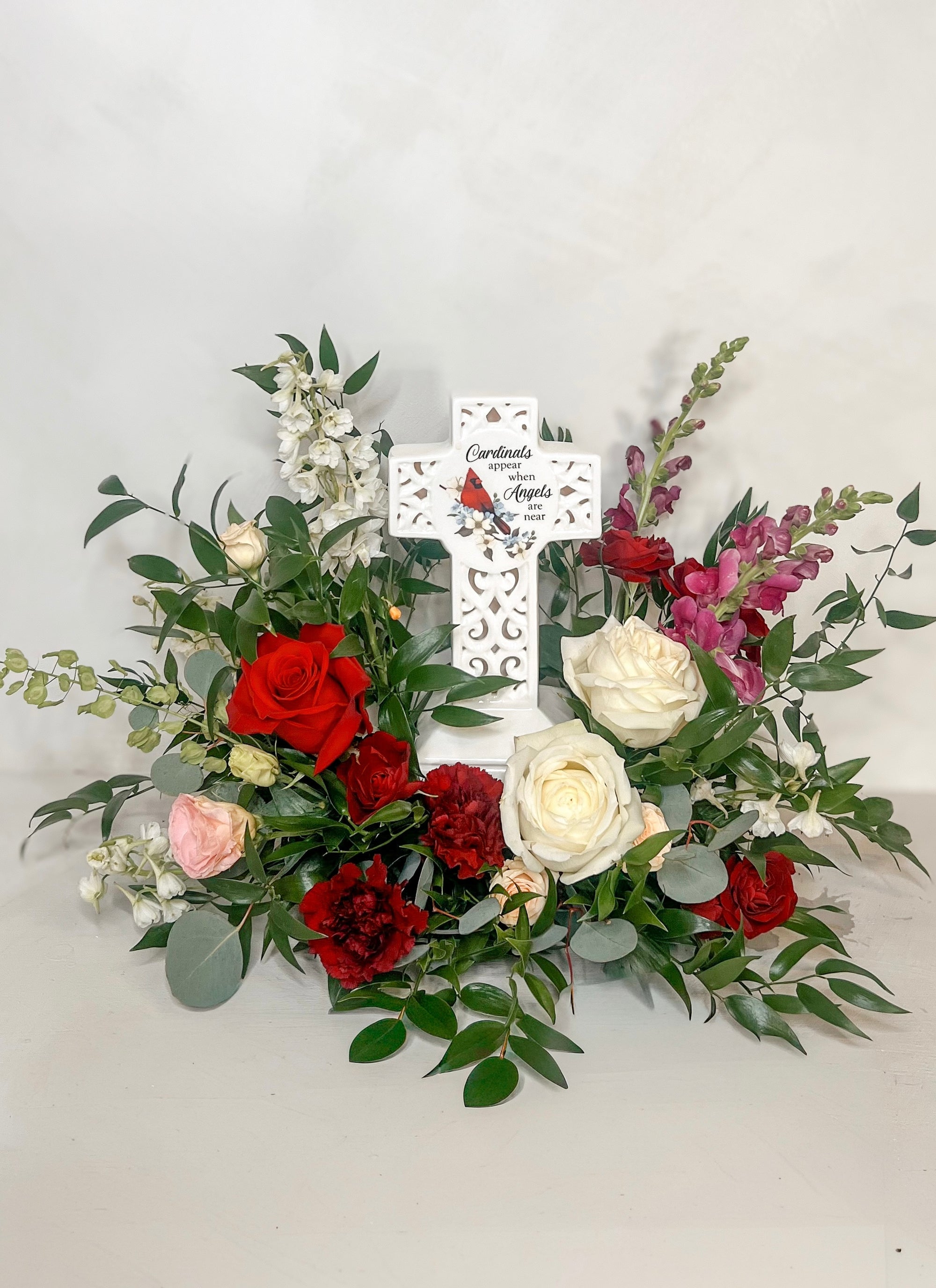 Cardinal Cross Arrangement