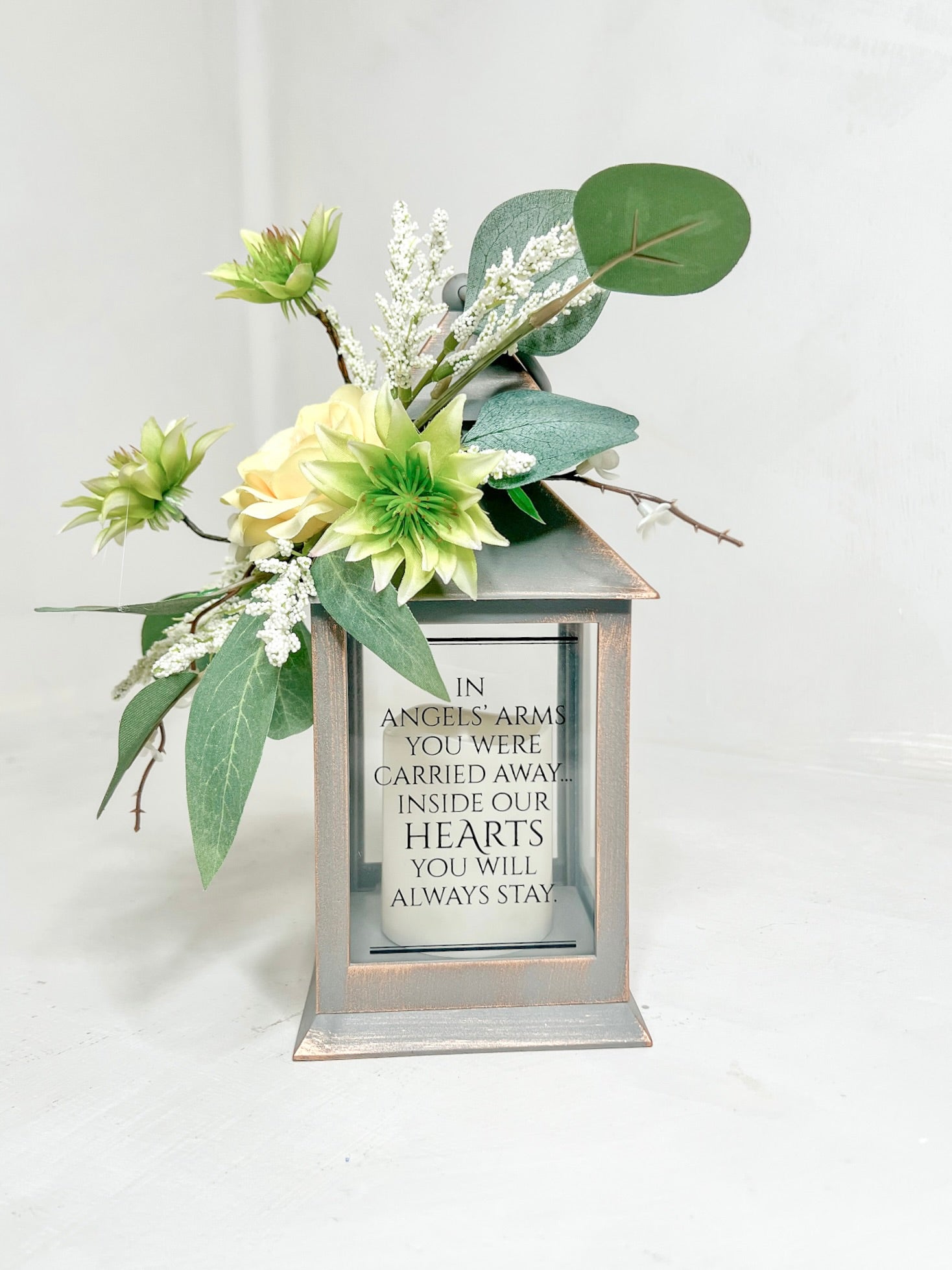In Angels' Arms sympathy lantern- small