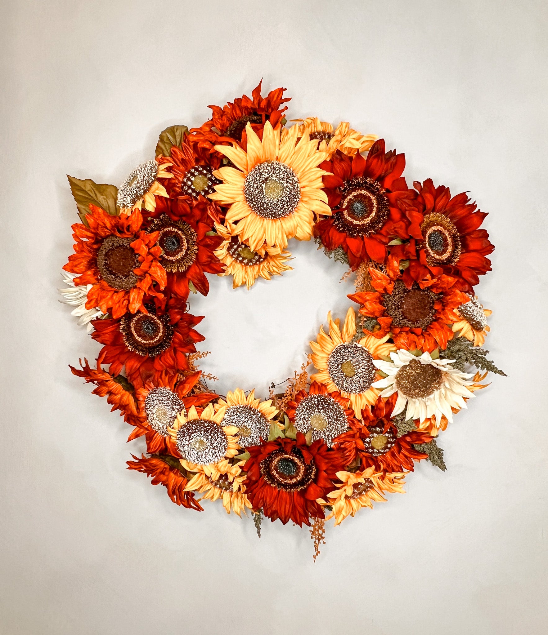 Autumn Sunflower Wreath