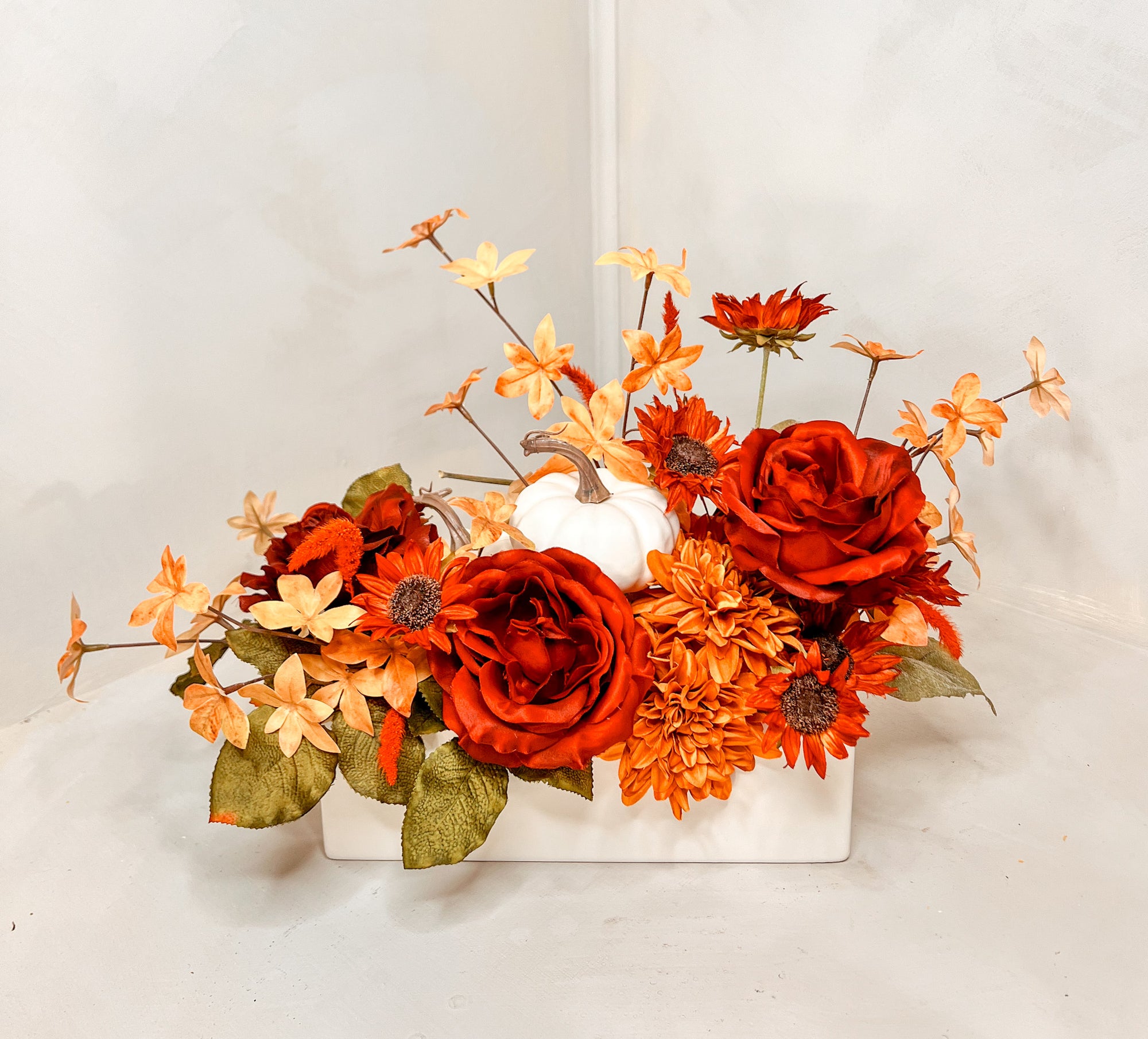 White Pumpkin Centerpiece