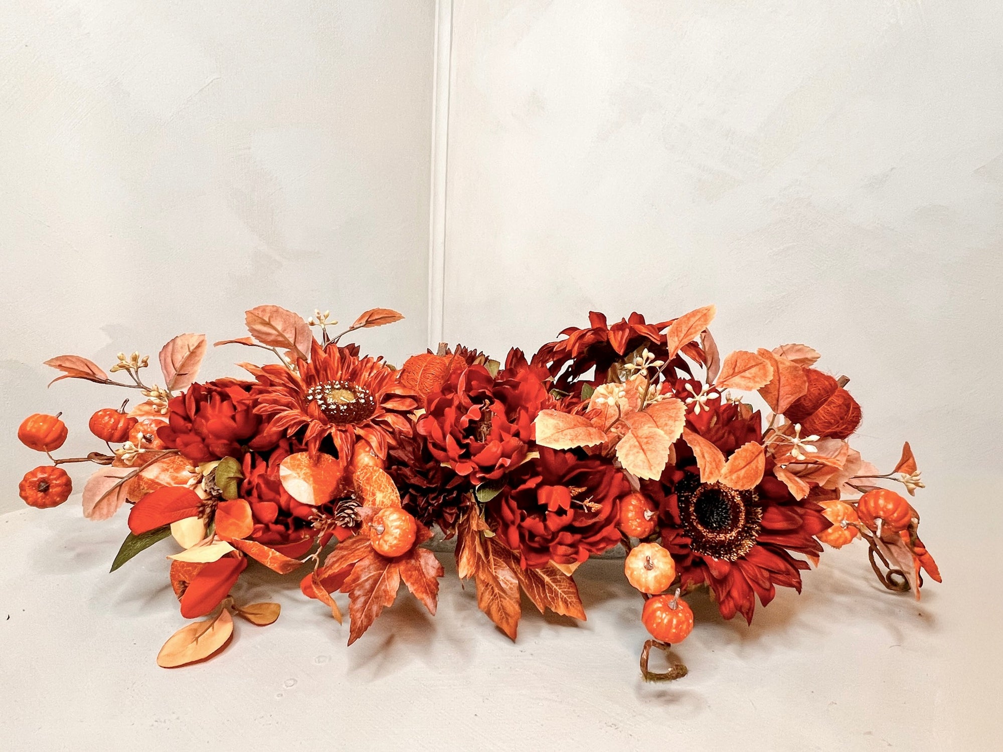 Large Elongated Fall Centerpiece
